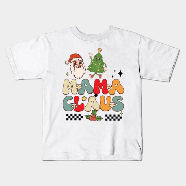 Mama Claus Kids T-Shirt by MZeeDesigns